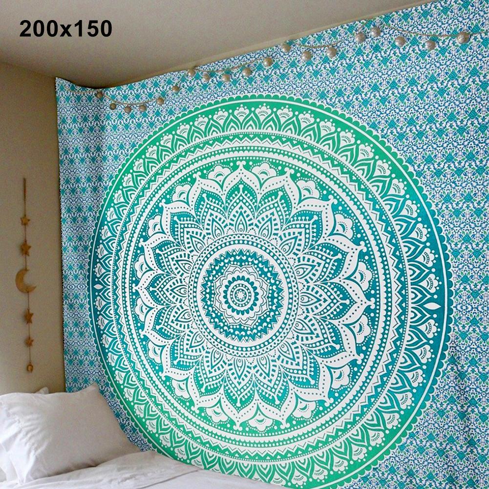 Tapiz de Pared Mandala Bohemio y Decoración de Tapete de Yoga